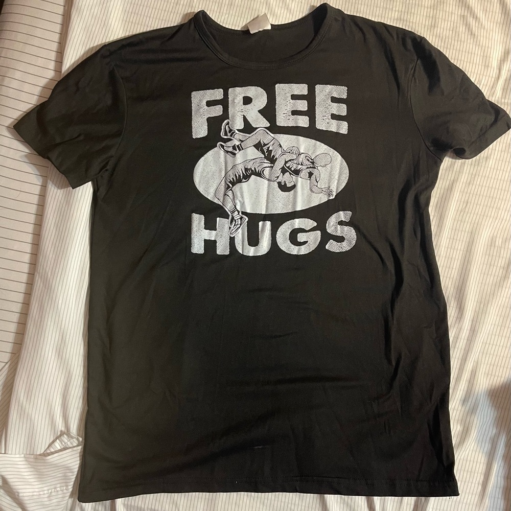 Free Hugs Black T‑Shirt